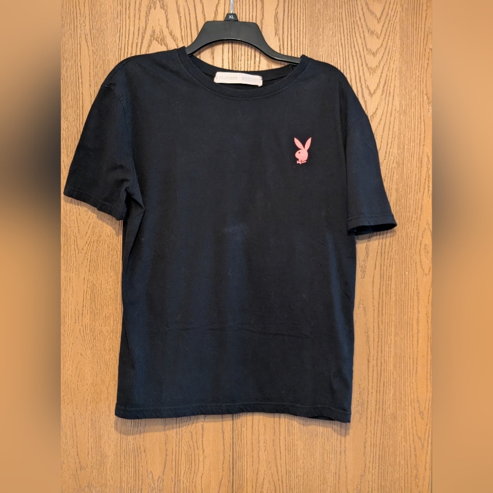 Missguided Playboy Black T-shirt With Andy Warhol Art On The Back for Men/Women